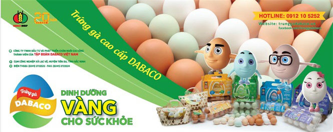 "Bộ tứ trứng gà siêu đẳng" của Dabaco